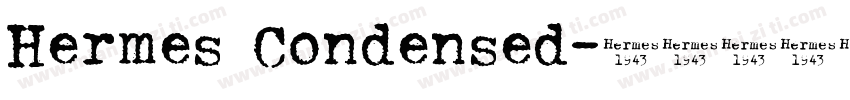 Hermes Condensed字体转换